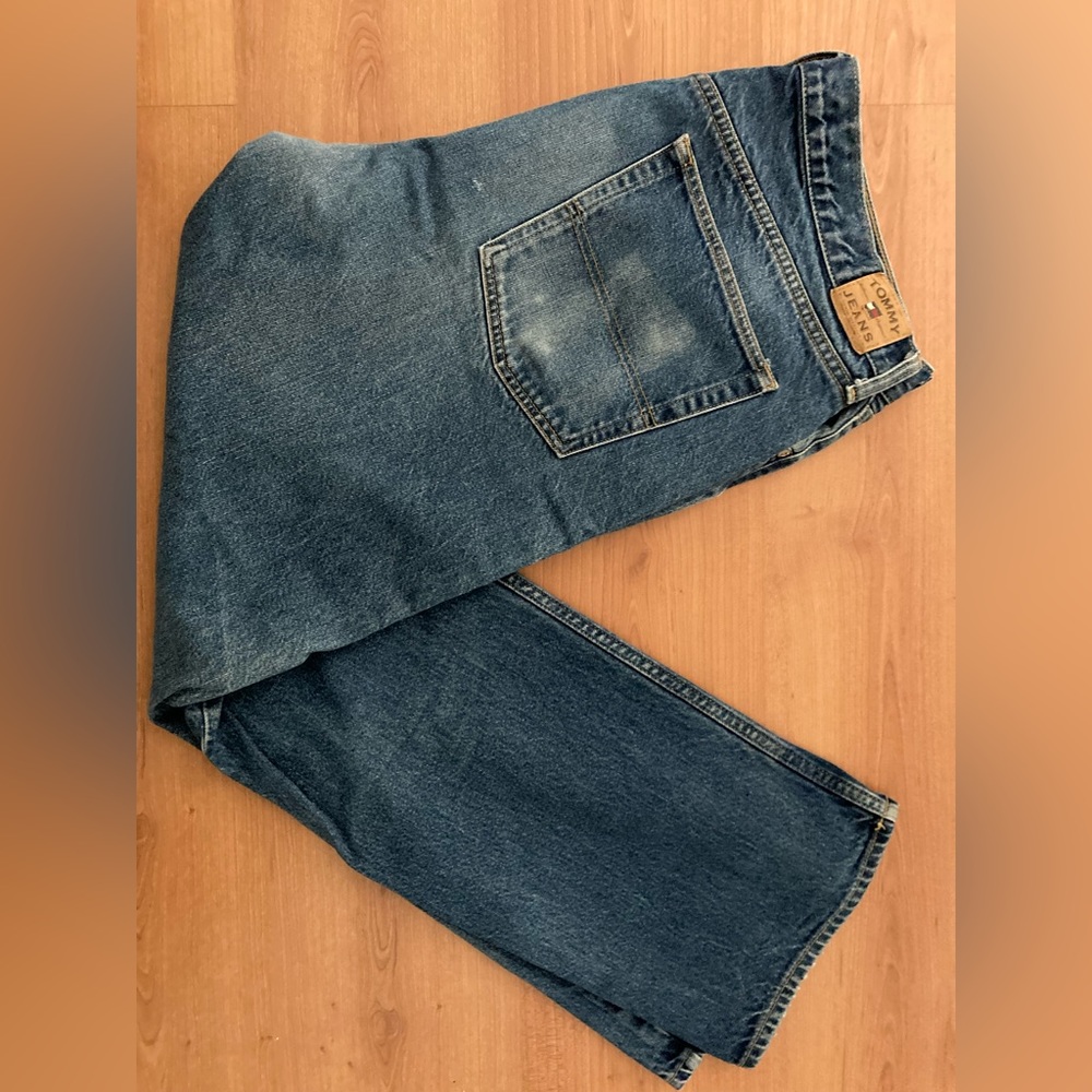 Vintage Tommy Hilfiger blue jeans.